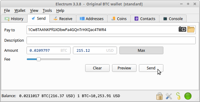 photo of transfer entire wallet